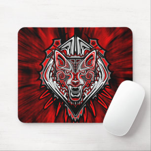Wolf-Haida-Stammes-Totem-Design Mousepad