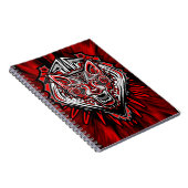 Wolf-Haida-Stammes-Totem-Design Notizblock (Rechte Seite)