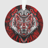 Wolf-Haida-Stammes-Totem-Design Ornament (Vorderseite)