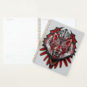Wolf-Haida-Stammes-Totem-Design Planer (Anzeige)