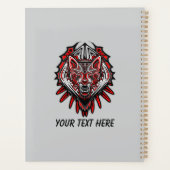 Wolf-Haida-Stammes-Totem-Design Planer (Rückseite)