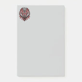 Wolf Haida-Stammes-Totem-Design Post-it Klebezettel (Vorderseite)