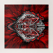 Wolf-Haida-Stammes-Totem-Design Puzzle (Horizontal)