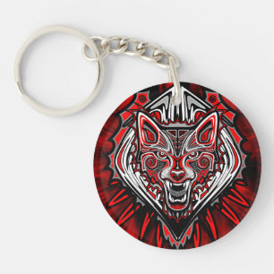 Wolf Haida-Stammes-Totem-Design Schlüsselanhänger