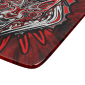 Wolf Haida-Stammes-Totem-Design Schneidebrett (Ecke)