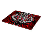 Wolf Haida-Stammes-Totem-Design Schneidebrett (Ecke)