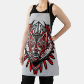 Wolf Haida-Stammes-Totem-Design Schürze (InSitu)