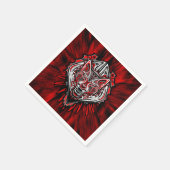 Wolf Haida-Stammes-Totem-Design Serviette (Ecke)