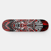 Wolf-Haida-Stammes-Totem-Design Skateboard (Horizontal)