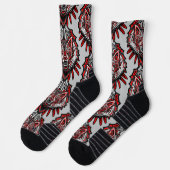 Wolf Haida-Stammes-Totem-Design Socken (Links)