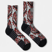 Wolf Haida-Stammes-Totem-Design Socken (Rechts)