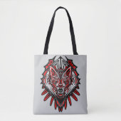 Wolf-Haida-Stammes-Totem-Design Tasche (Vorderseite)
