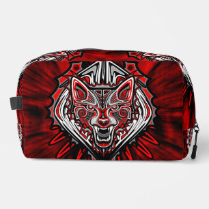 Wolf-Haida-Stammes-Totem-Design Waschbeutel