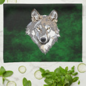 Wolf Handtuch (Gefaltet)