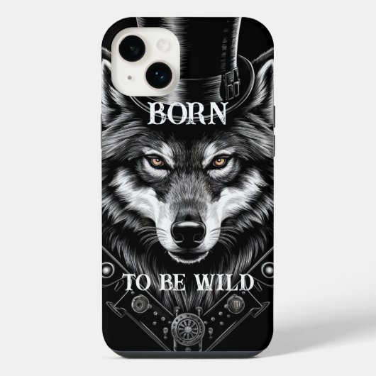 Wolf-Handyhülle iPhone Hülle (Rückseite)