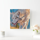 WOLF HAPPY TRAILS QUADRATISCHE WANDUHR (Zuhause)