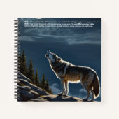 Wolf Hardcover Notizblock (Vorderseite)