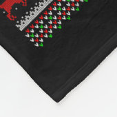 Wolf hässliche Weihnachtspullover Feiertags-Santa Fleecedecke (Ecke)