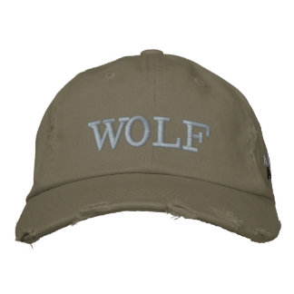 Wolf Hat von Approachable Wolf für MEN Bestickte Baseballkappe