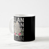 Wolf Head - Allan Name Kaffeetasse (Vorderseite Links)