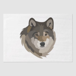 Wolf Head Animal Gray Wild Wolf Seidenpapier
