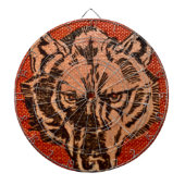 Wolf Head auf Red Dartboard Dartscheibe (vorne)