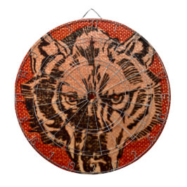 Wolf Head auf Red Dartboard Dartscheibe