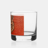 Wolf Head auf Red Whiskey Glass Whiskyglas (Links)
