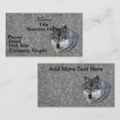 WOLF HEAD Business Card oder Visitenkarte (Vorne/Hinten)