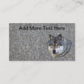 WOLF HEAD Business Card oder Visitenkarte (Rückseite)