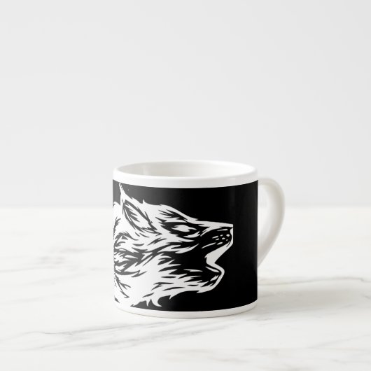Wolf Head Espressotasse (Vorderseite Rechts)