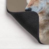 Wolf Head Forest Double Exposure Mousepad (Ecke)