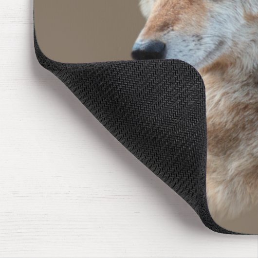 Wolf Head Forest Double Exposure Mousepad (Ecke)