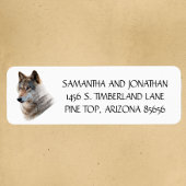 Wolf Head Forest Double Exposure Rücksendeadresse