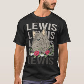 Wolf Head - Lewis Name T-Shirt (Vorderseite)