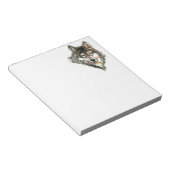 Wolf Head Logo Watercolor art Notizblock (angewinkelt)