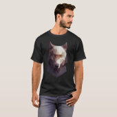Wolf Head Low Poly Polygon Wolves Geometric T-Shirt (Vorne ganz)