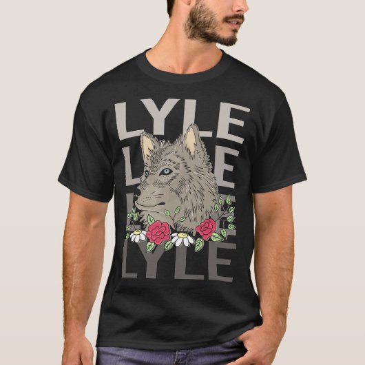 Wolf Head - Lyle Name T-Shirt (Vorderseite)