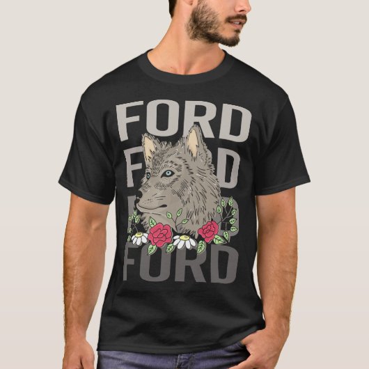 Wolf Head - Name des Fords T-Shirt (Vorderseite)