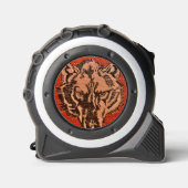 Wolf Head on Red Maßband (Vorderseite)