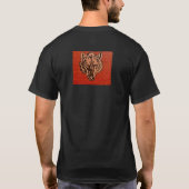 Wolf Head on Red T-Shirt (Rückseite)