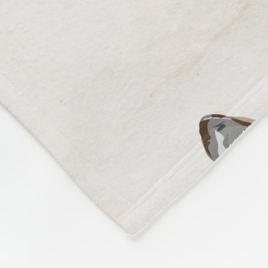 Wolf Head Pattern Fleecedecke (Ecke)