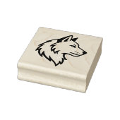Wolf Head Profile Gummistempel (Stempel)
