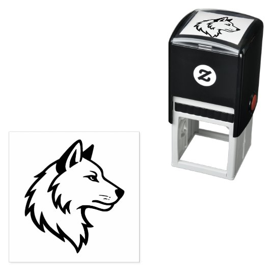 Wolf Head Profile Permastempel (Beispiel)