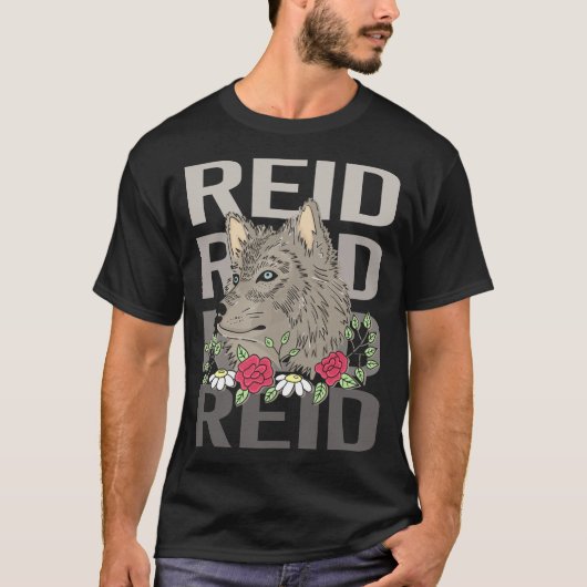 Wolf Head - Reid Name T-Shirt (Vorderseite)
