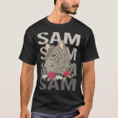 Wolf Head - Sam Name T-Shirt (Vorderseite)
