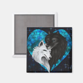 Wolf Heart Magnet - Heart Edition (Vorderseite/Rückseite)