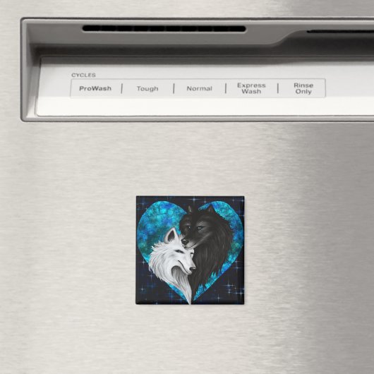 Wolf Heart Magnet - Heart Edition (In Situ (Geschirrspüler))