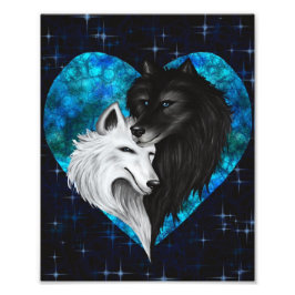 Wolf Heart Print - Valentine's Edition Fotodruck