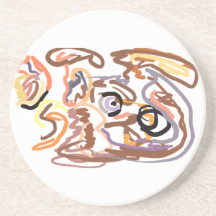 Wolf Herbst frei Getränkeuntersetzer